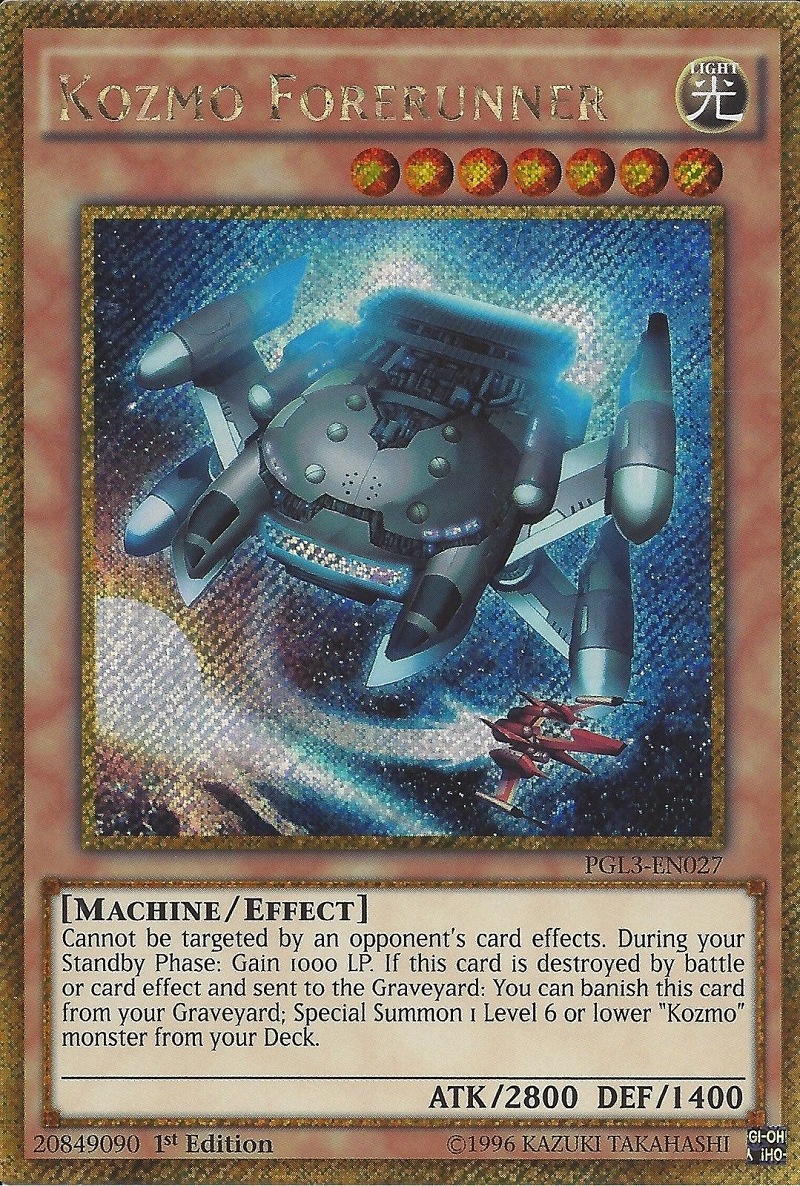 Kozmo Forerunner [PGL3-EN027] Gold Secret Rare | Event Horizon Hobbies CA