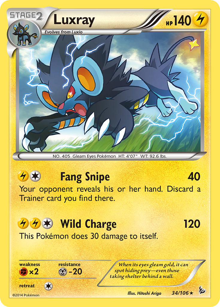 Luxray (34/106) [XY: Flashfire] | Event Horizon Hobbies CA