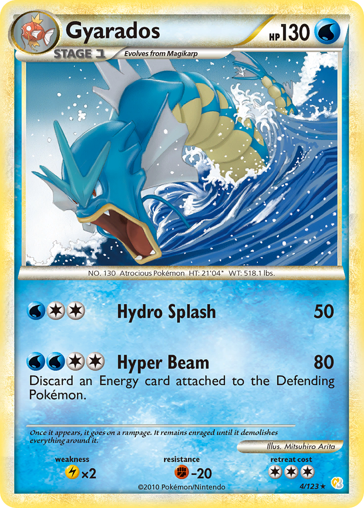 Gyarados (4/123) [HeartGold & SoulSilver: Base Set] | Event Horizon Hobbies CA