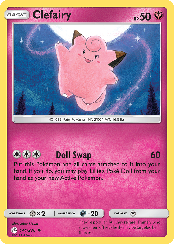 Clefairy (144/236) [Sun & Moon: Cosmic Eclipse] | Event Horizon Hobbies CA