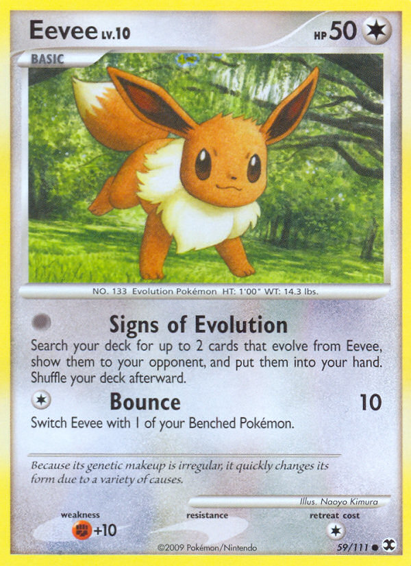 Eevee (59/111) [Platinum: Rising Rivals] | Event Horizon Hobbies CA