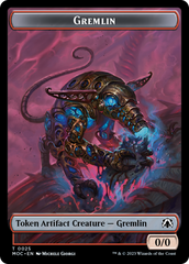 Treasure // Gremlin Double-Sided Token [March of the Machine Commander Tokens] | Event Horizon Hobbies CA