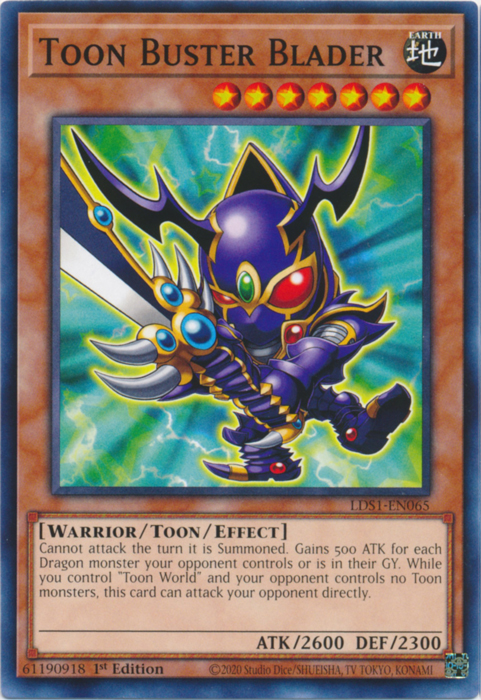 Toon Buster Blader [LDS1-EN065] Common | Event Horizon Hobbies CA