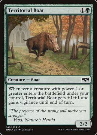 Territorial Boar [Ravnica Allegiance] | Event Horizon Hobbies CA