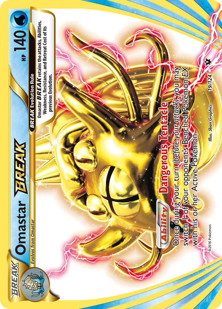 Omastar BREAK (19/124) [XY: Fates Collide] | Event Horizon Hobbies CA