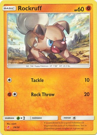 Rockruff (29/30) [Sun & Moon: Trainer Kit - Lycanroc] | Event Horizon Hobbies CA