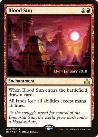 Blood Sun [Rivals of Ixalan Promos] | Event Horizon Hobbies CA