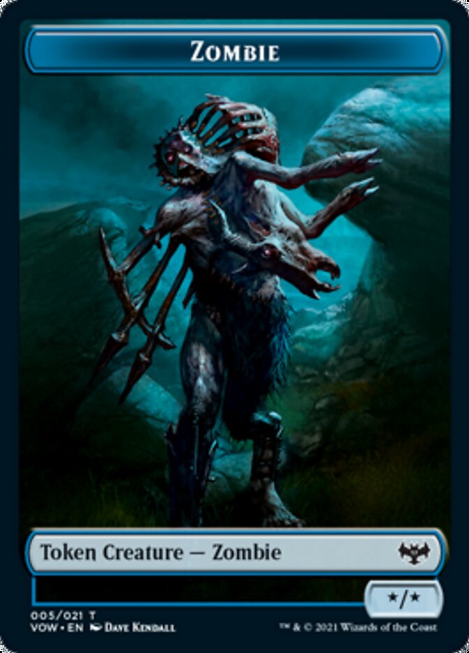 Zombie Token (005) [Innistrad: Crimson Vow Tokens] | Event Horizon Hobbies CA