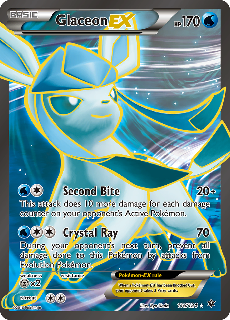 Glaceon EX (116/124) [XY: Fates Collide] | Event Horizon Hobbies CA