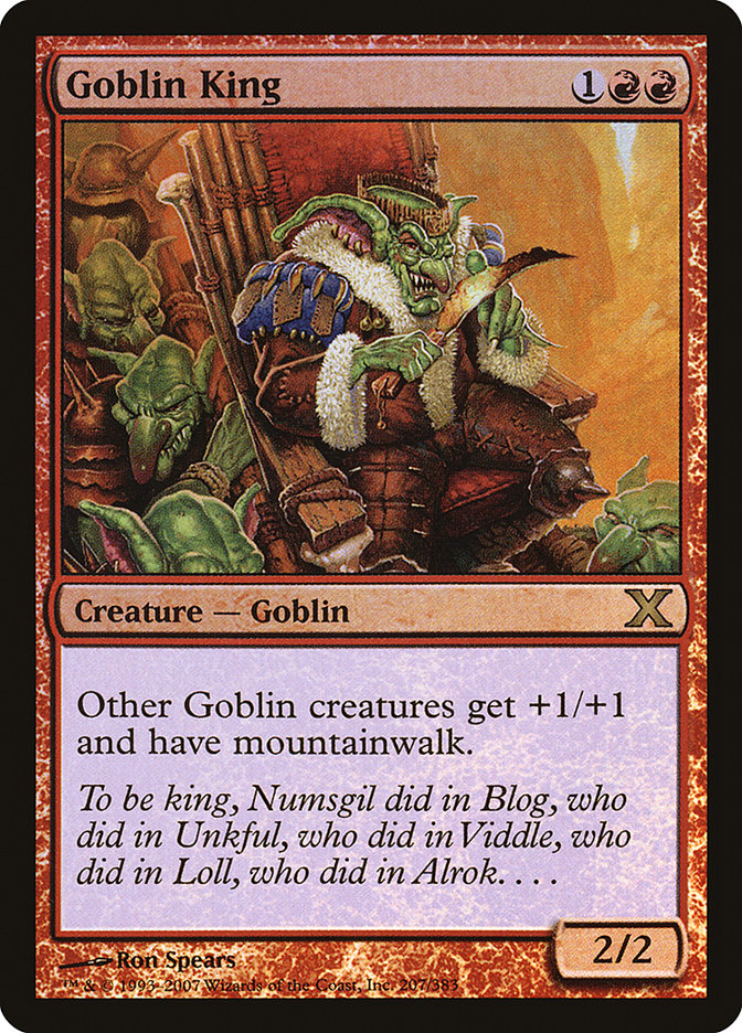 Goblin King (Premium Foil) [Tenth Edition] | Event Horizon Hobbies CA