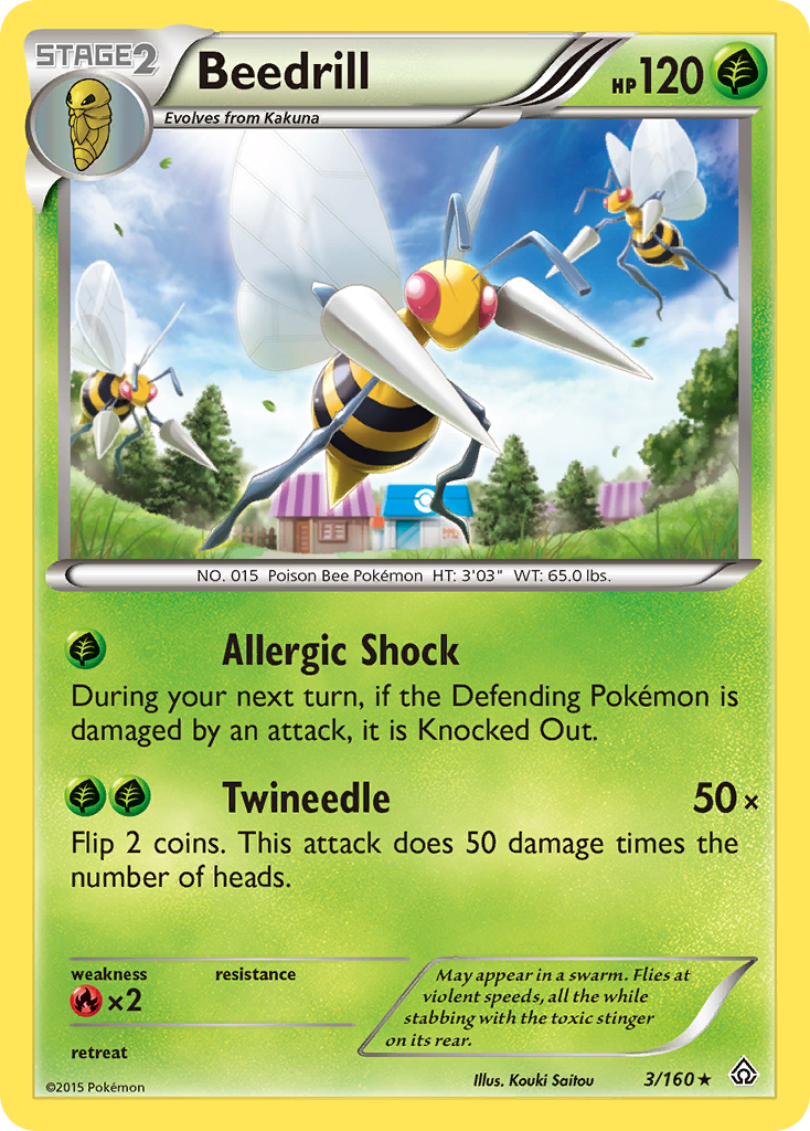 Beedrill (3/160) [XY: Primal Clash] | Event Horizon Hobbies CA