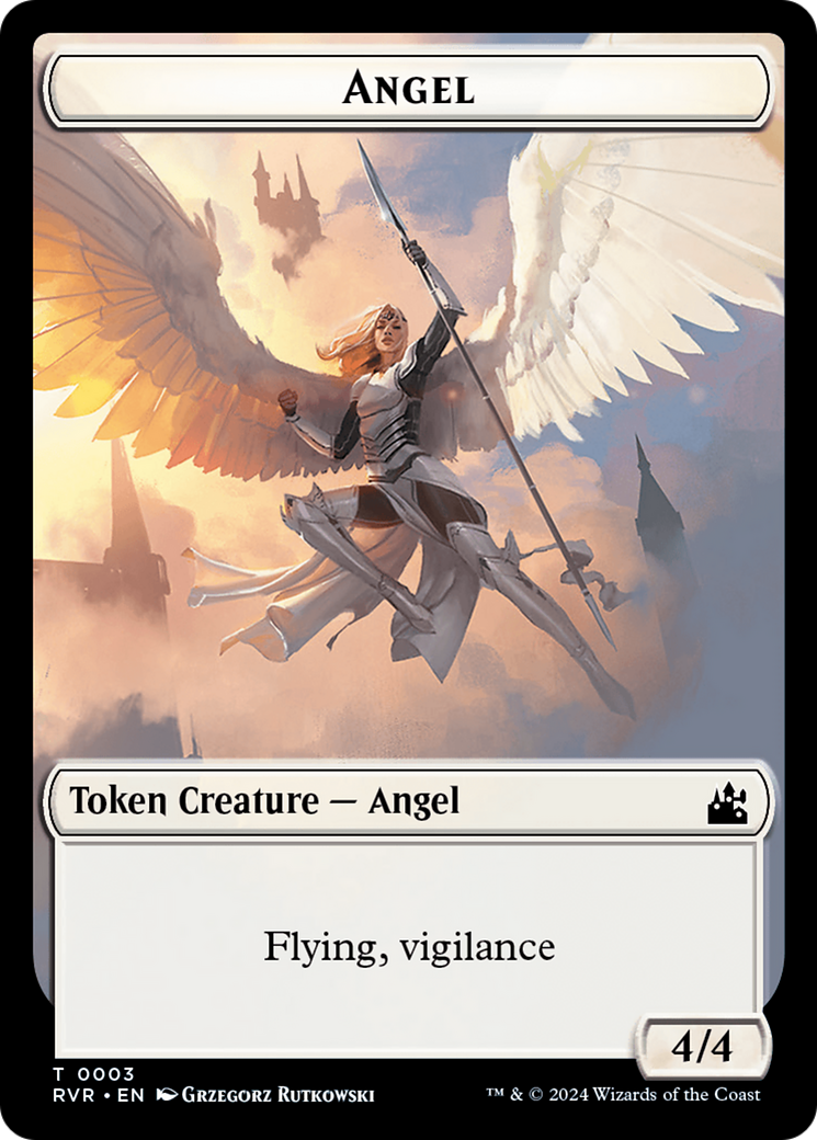 Angel Token (0003) [Ravnica Remastered Tokens] | Event Horizon Hobbies CA