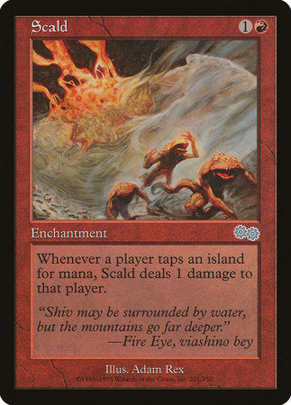 Scald [Urza's Saga] | Event Horizon Hobbies CA