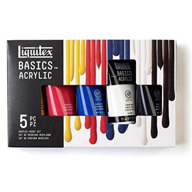 Liquitex Basics Acrylic Colours Set  (4+1)