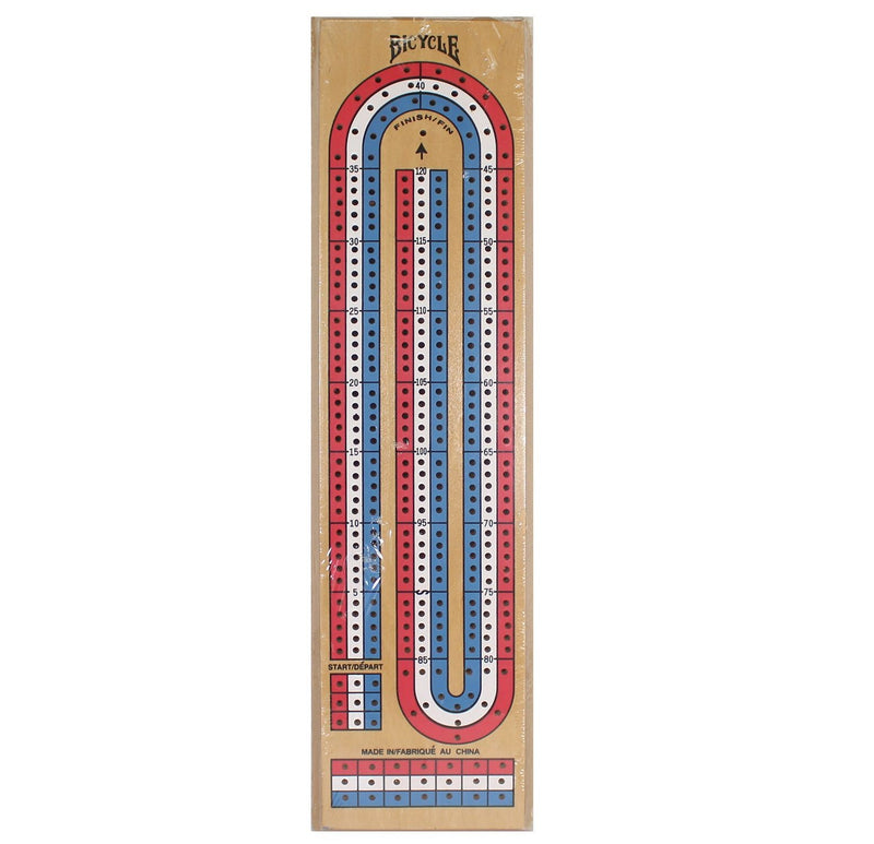 Board Game - Bicycle 3- Track Cribbage Board Game