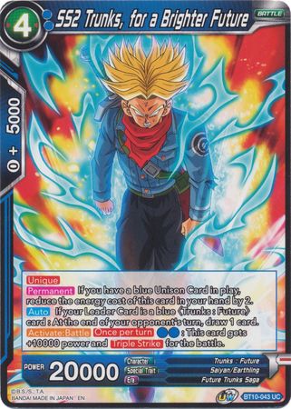 SS2 Trunks, for a Brighter Future (BT10-043) [Rise of the Unison Warrior] | Event Horizon Hobbies CA