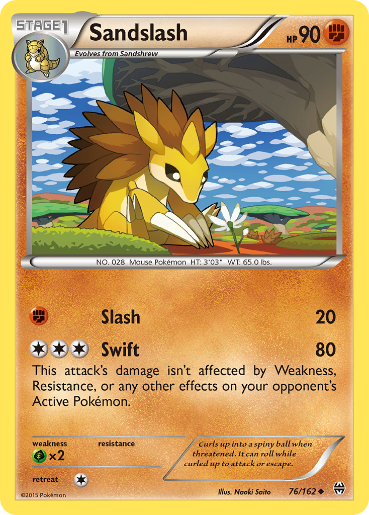 Sandslash (76/162) [XY: BREAKthrough] | Event Horizon Hobbies CA