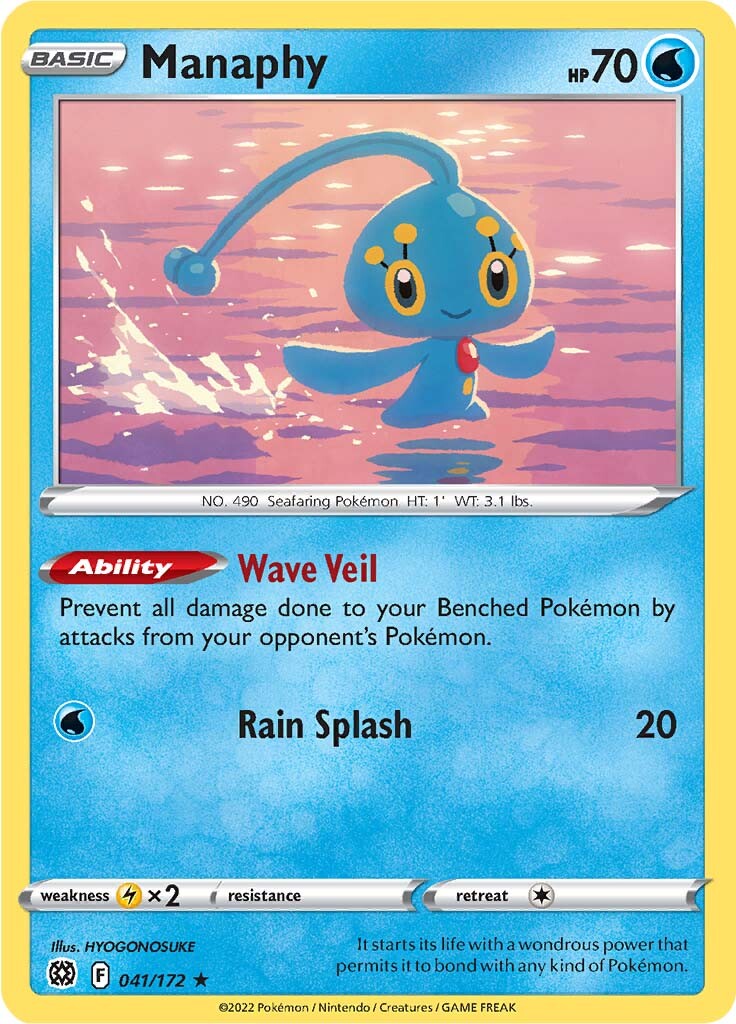 Manaphy (041/172) [Sword & Shield: Brilliant Stars] | Event Horizon Hobbies CA