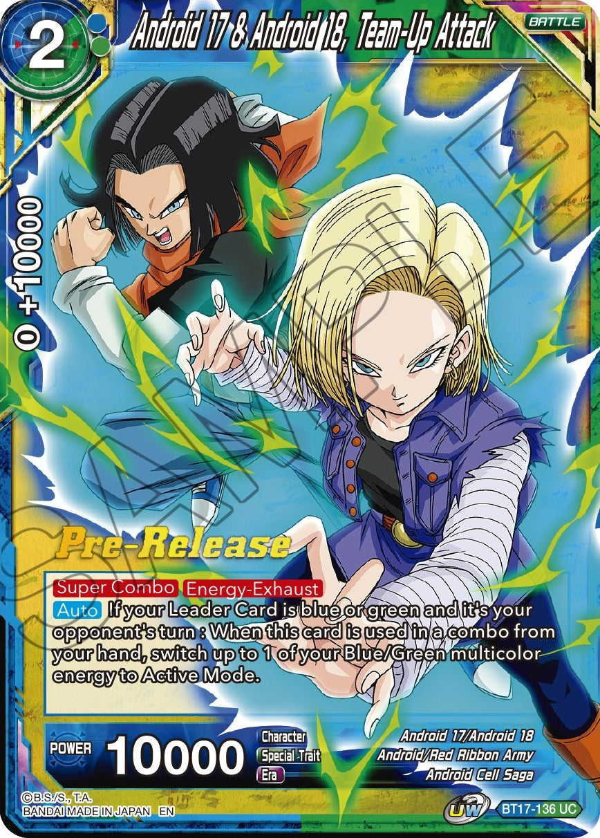 Android 17 & Android 18, Team-Up Attack (BT17-136) [Ultimate Squad Prerelease Promos] | Event Horizon Hobbies CA