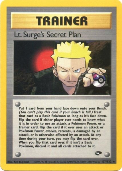 Lt. Surge's Secret Plan (107/132) [Gym Challenge Unlimited] | Event Horizon Hobbies CA