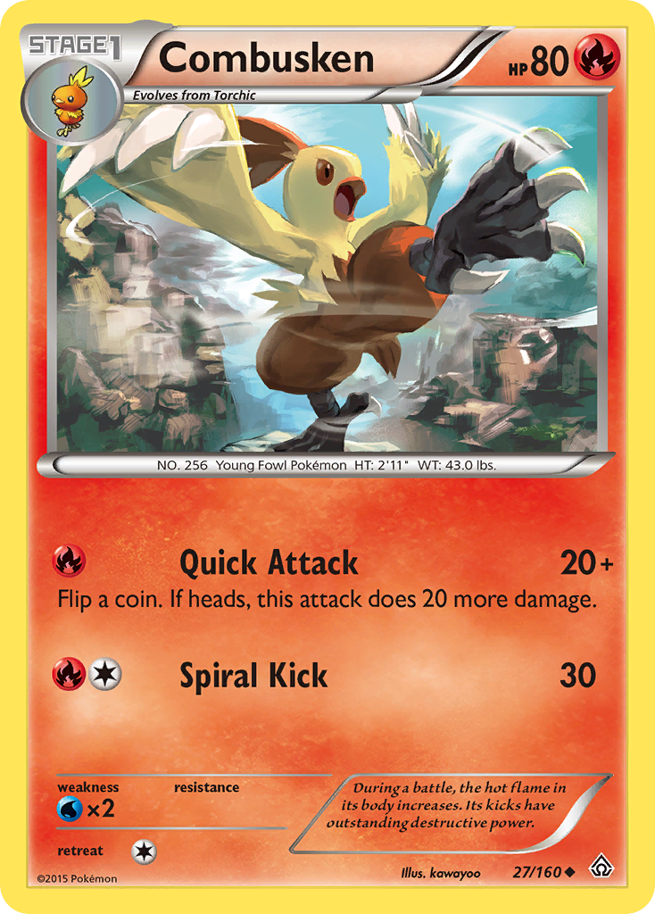 Combusken (27/160) [XY: Primal Clash] | Event Horizon Hobbies CA