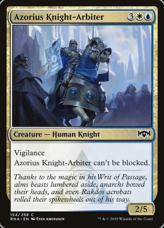 Azorius Knight-Arbiter [Ravnica Allegiance] | Event Horizon Hobbies CA