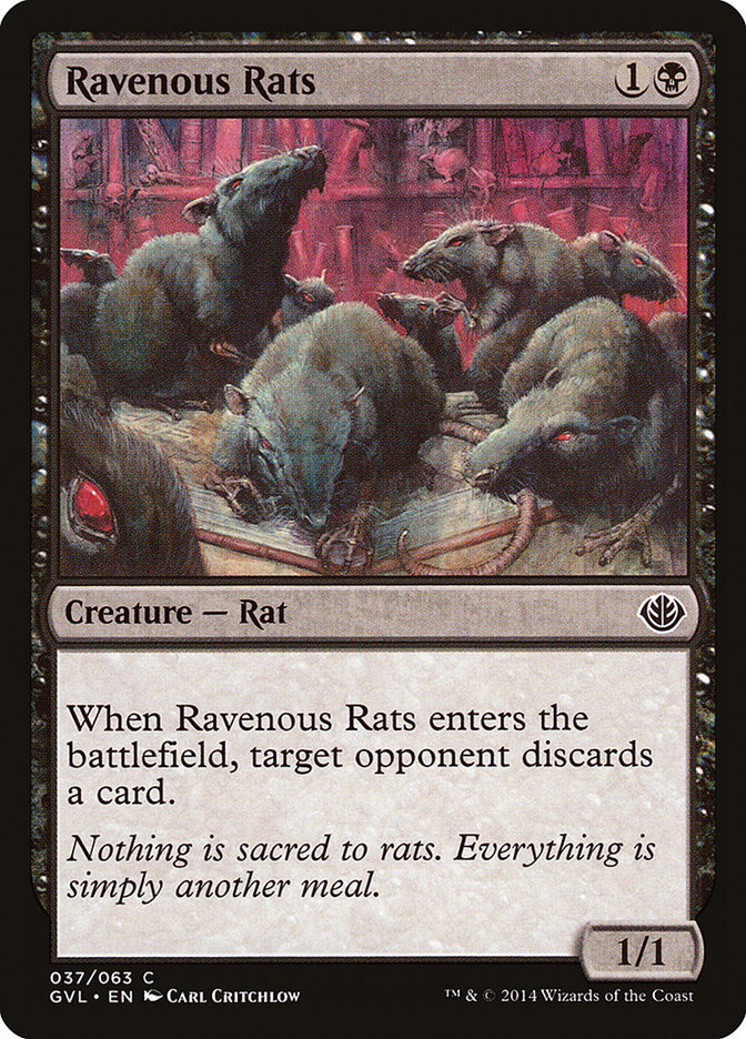 Ravenous Rats (Garruk vs. Liliana) [Duel Decks Anthology] | Event Horizon Hobbies CA