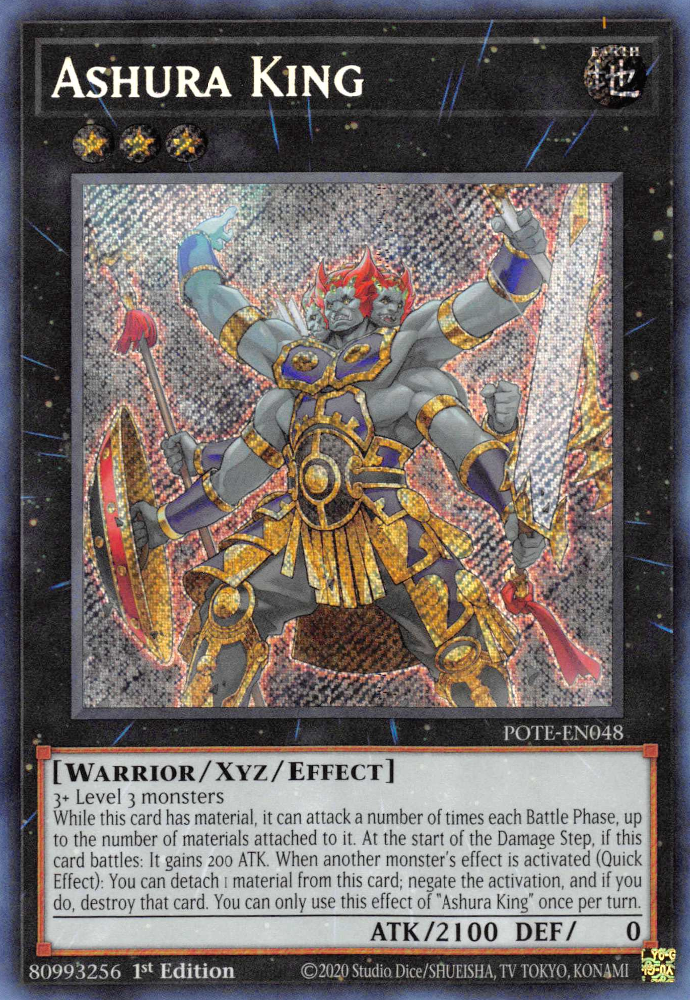 Ashura King [POTE-EN048] Secret Rare | Event Horizon Hobbies CA