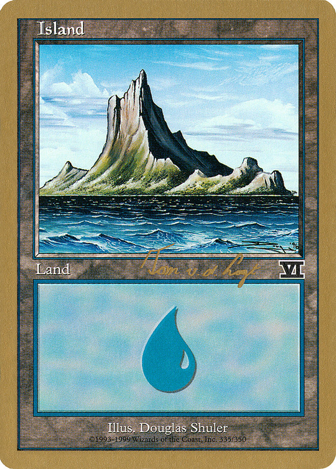 Island (tvdl335) (Tom van de Logt) [World Championship Decks 2000] | Event Horizon Hobbies CA