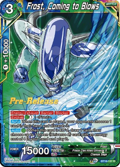 Frost, Coming to Blows (BT16-137) [Realm of the Gods Prerelease Promos] | Event Horizon Hobbies CA