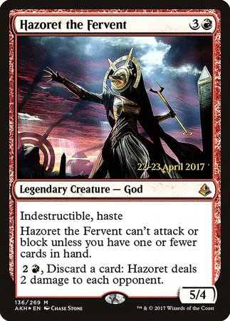 Hazoret the Fervent [Amonkhet Promos] | Event Horizon Hobbies CA