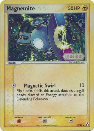 Magnemite (59/92) (Stamped) [EX: Legend Maker] | Event Horizon Hobbies CA