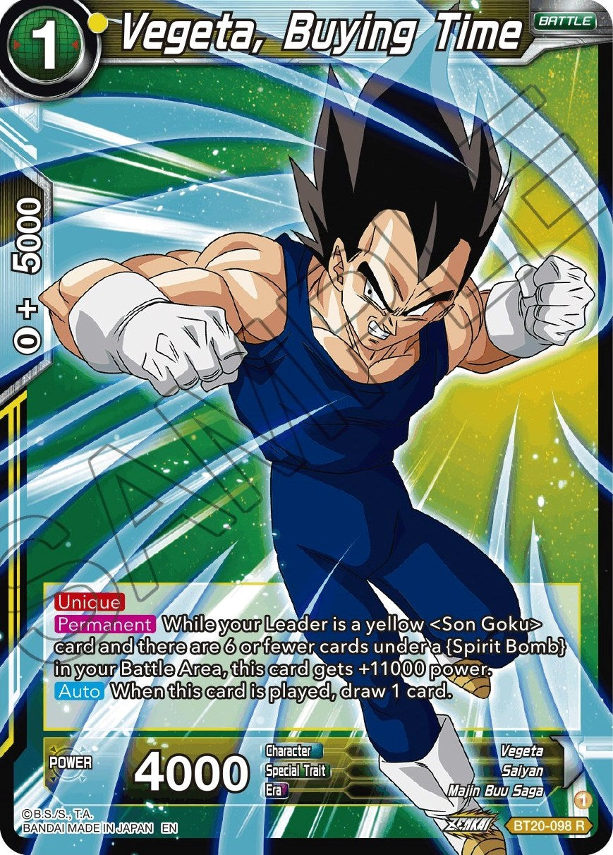 Vegeta, Buying Time (BT20-098) [Power Absorbed] | Event Horizon Hobbies CA