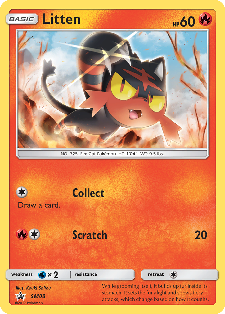 Litten (SM08) [Sun & Moon: Black Star Promos] | Event Horizon Hobbies CA