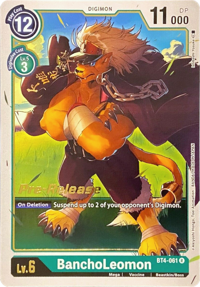 BanchoLeomon [BT4-061] [Great Legend Pre-Release Promos] | Event Horizon Hobbies CA