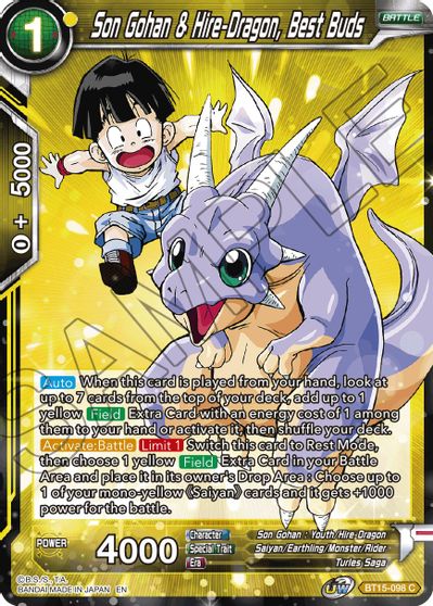 Son Gohan & Hire-Dragon, Best Buds (BT15-098) [Saiyan Showdown] | Event Horizon Hobbies CA