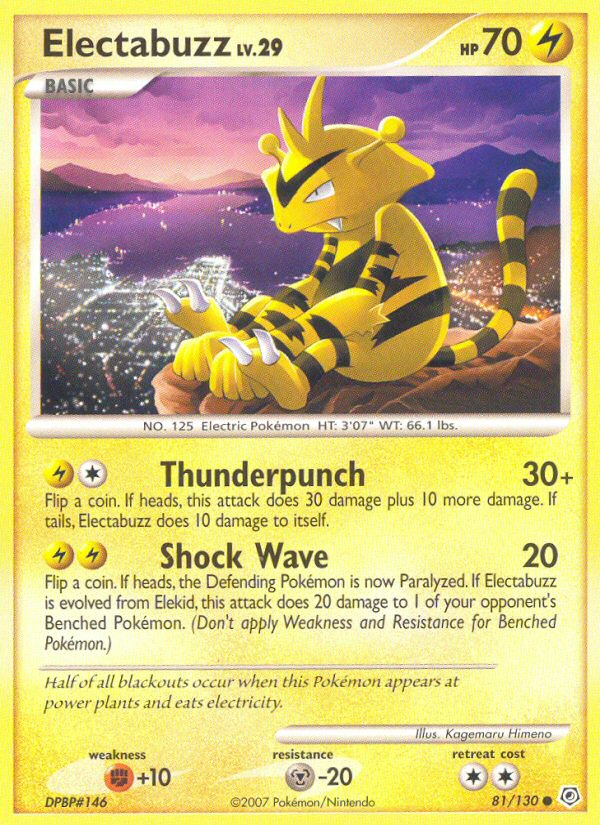 Electabuzz (81/130) [Diamond & Pearl: Base Set] | Event Horizon Hobbies CA