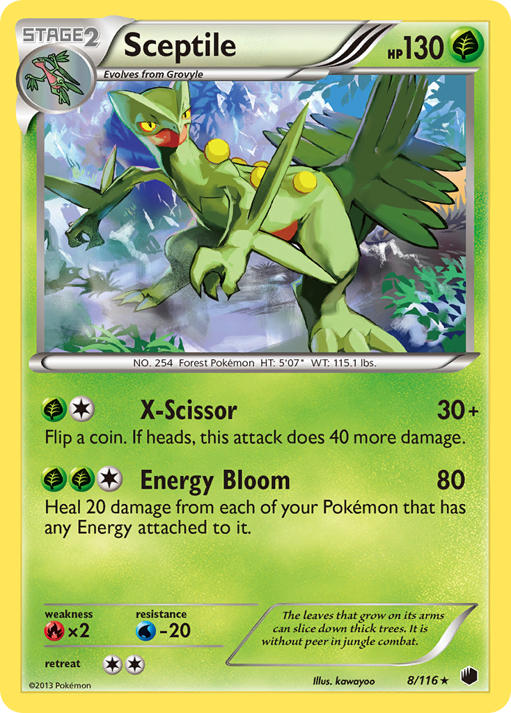 Sceptile (8/116) [Black & White: Plasma Freeze] | Event Horizon Hobbies CA