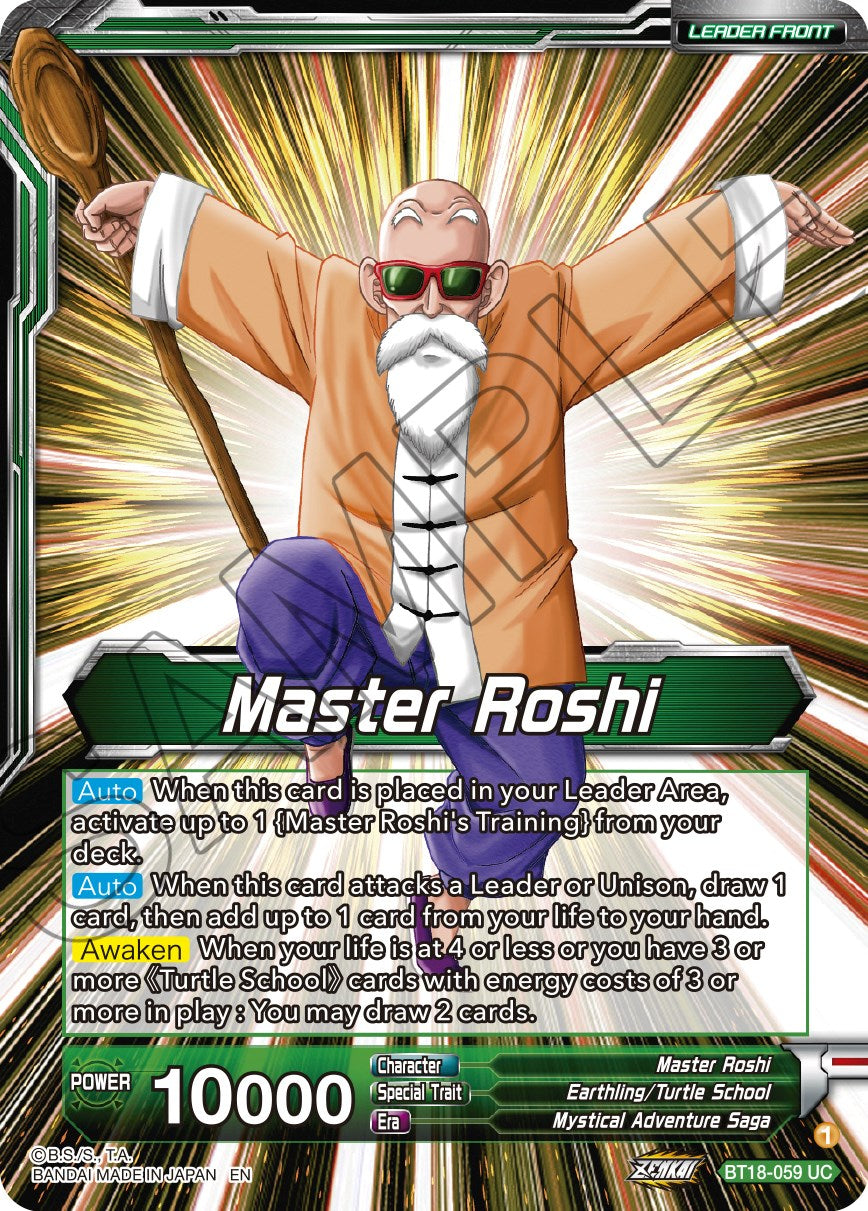 Master Roshi // Son Goku, Krillin, Yamcha, & Master Roshi, Reunited (BT18-059) [Dawn of the Z-Legends] | Event Horizon Hobbies CA