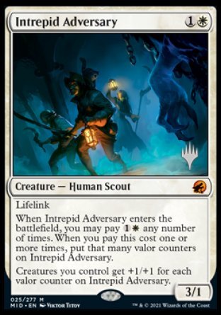 Intrepid Adversary (Promo Pack) [Innistrad: Midnight Hunt Promos] | Event Horizon Hobbies CA