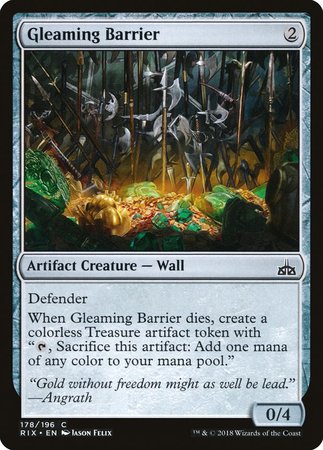 Gleaming Barrier [Rivals of Ixalan] | Event Horizon Hobbies CA