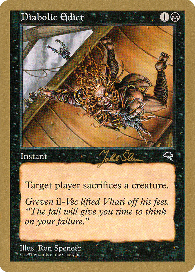 Diabolic Edict (Jakub Slemr) [World Championship Decks 1999] | Event Horizon Hobbies CA