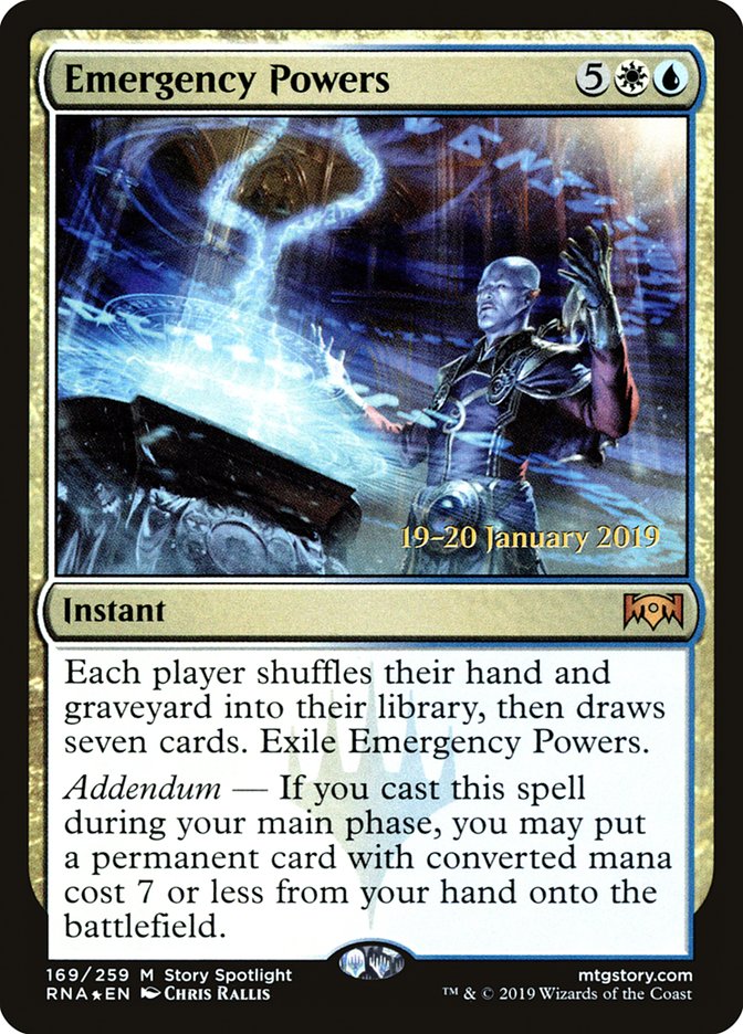 Emergency Powers [Ravnica Allegiance Prerelease Promos] | Event Horizon Hobbies CA