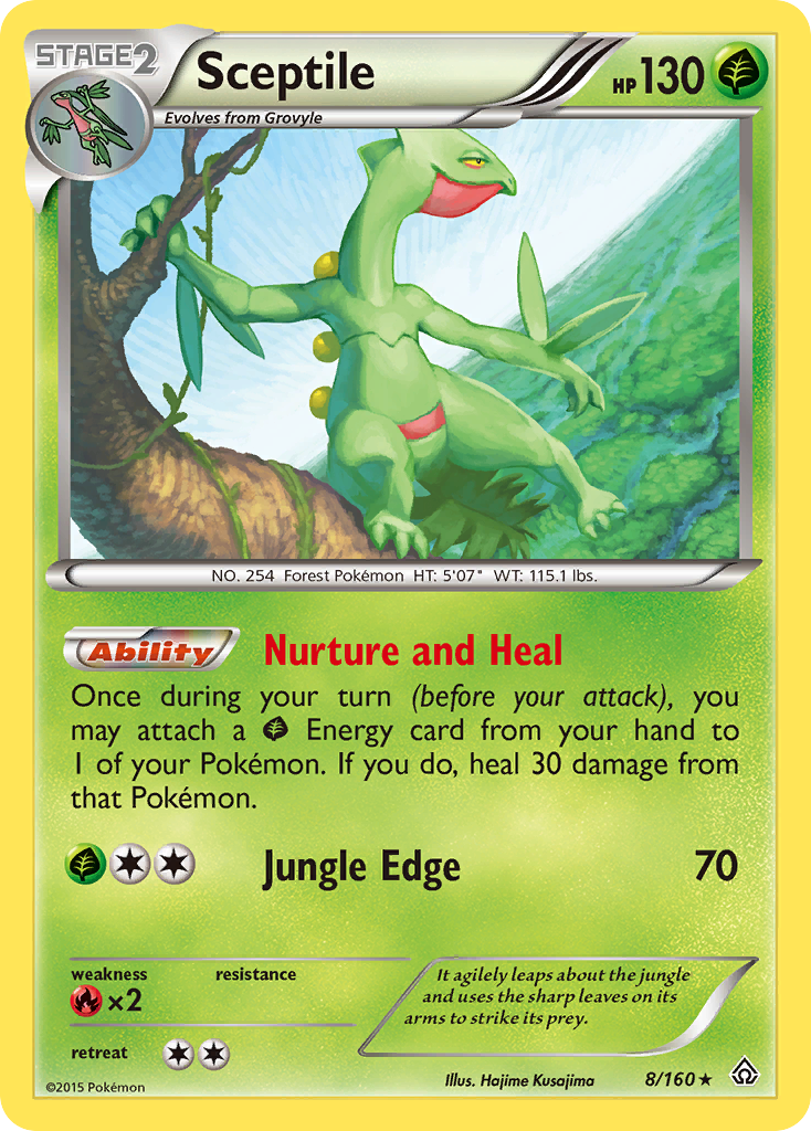 Sceptile (8/160) [XY: Primal Clash] | Event Horizon Hobbies CA