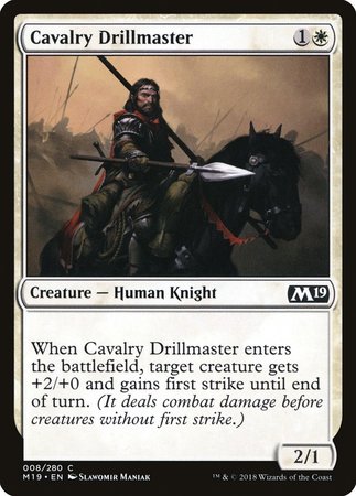 Cavalry Drillmaster [Core Set 2019] | Event Horizon Hobbies CA