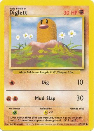 Diglett (47/102) [Base Set Unlimited] | Event Horizon Hobbies CA