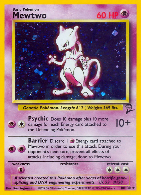 Mewtwo (10/130) [Base Set 2] | Event Horizon Hobbies CA