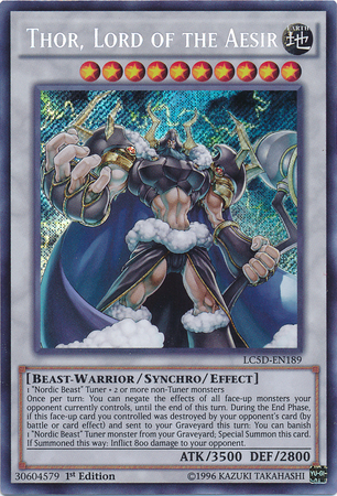 Thor, Lord of the Aesir [LC5D-EN189] Secret Rare | Event Horizon Hobbies CA