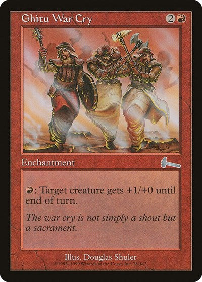 Ghitu War Cry [Urza's Legacy] | Event Horizon Hobbies CA