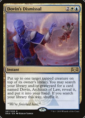 Dovin's Dismissal [Ravnica Allegiance] | Event Horizon Hobbies CA